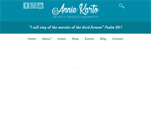 Tablet Screenshot of anniekarto.com